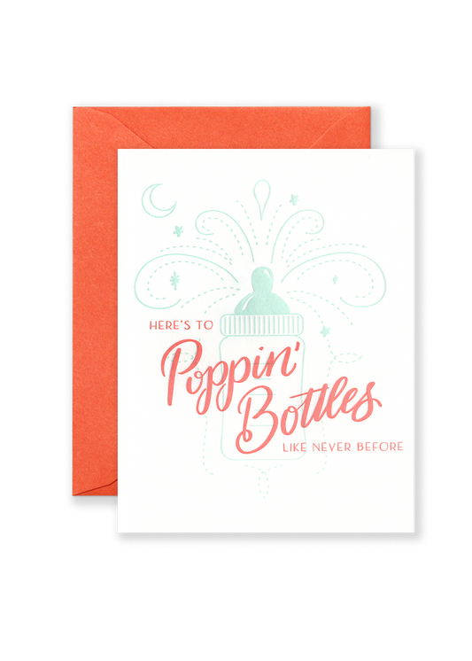 Popping Bottles Greeting Card