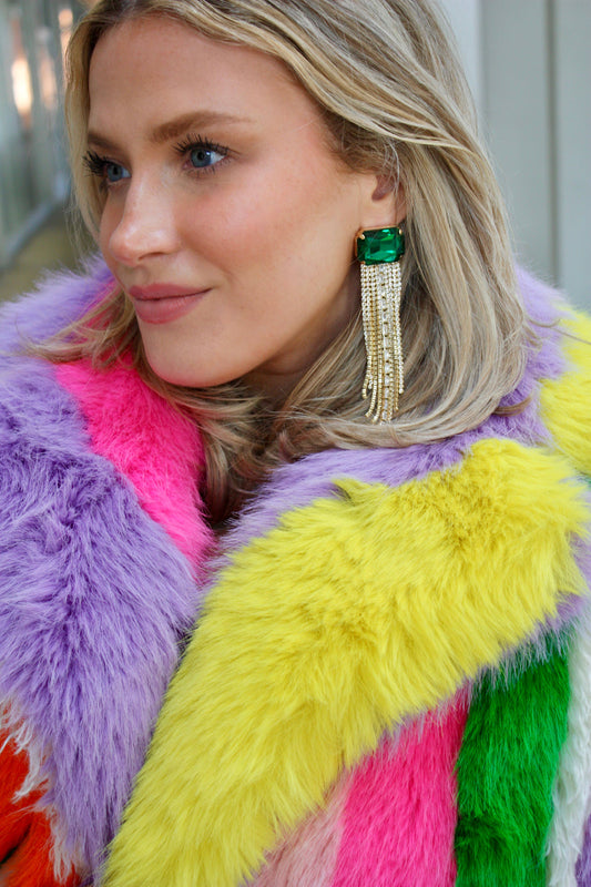 Stunner Emerald Drop Earrings