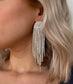 Half Circle Diamond Drop Earrings
