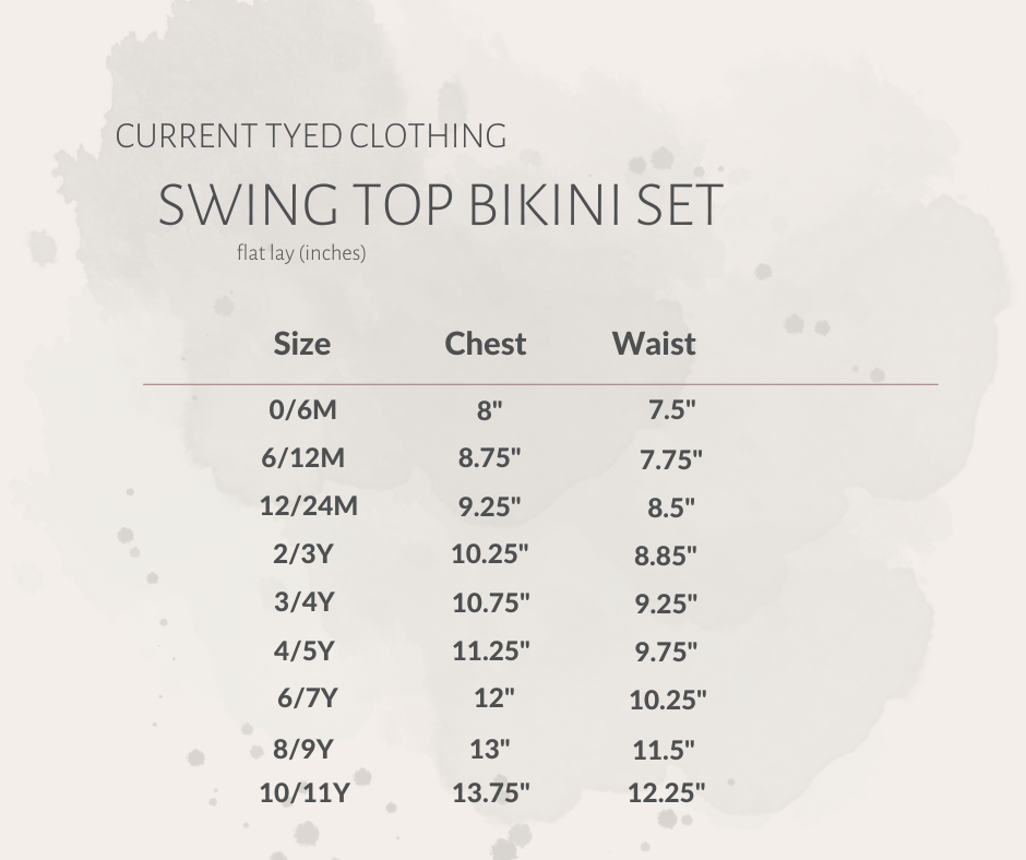 Current Tyed Clothing - The "Sage" Swing Tank Bikini Set