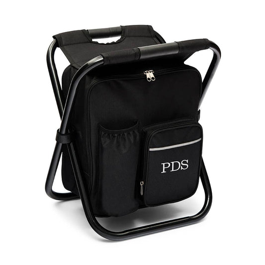Black Folding Cooler Chair Backpack