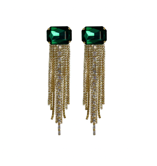 Stunner Emerald Drop Earrings