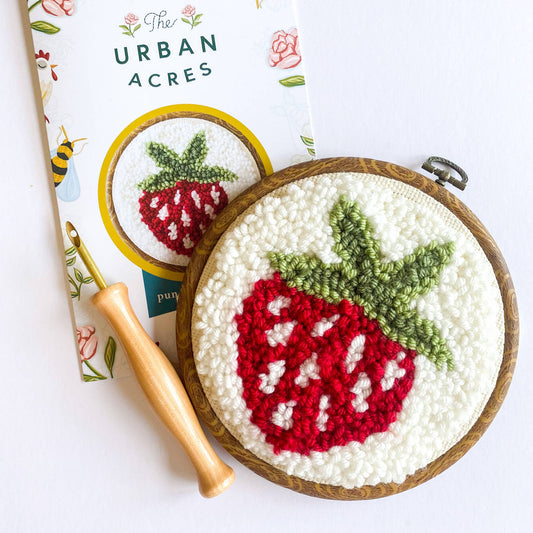 The Urban Acres - Strawberry Punch Needle Kit