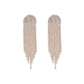 Half Circle Diamond Drop Earrings