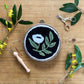 The Urban Acres Black Floral Punch Needle Kit