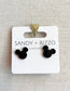 Mini Mouse Black Studs