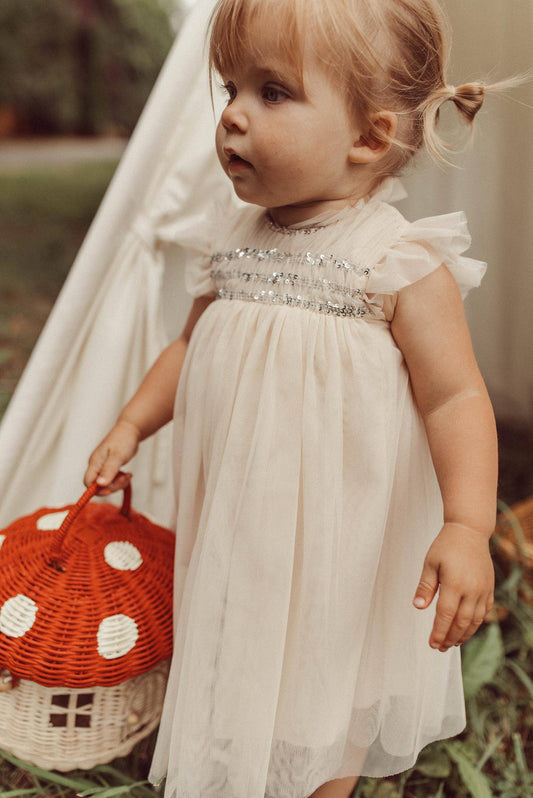 Scarlett | Organic Cotton Tulle Dress | Vintage Frost