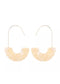 Resin Wire Hoop Earrings in Bone Tortoise - Cooper Lucy