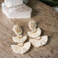 Trinity Drop Earrings in Buff - Cooper Lucy