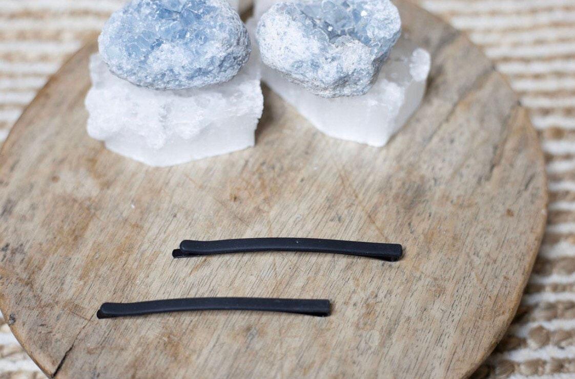 Black Clay Hair Pins - Cooper Lucy