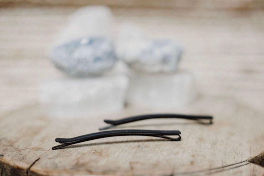 Black Clay Hair Pins - Cooper Lucy