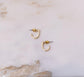 Starlite Huggie Hoop Earrings Diamond Gold - Cooper Lucy